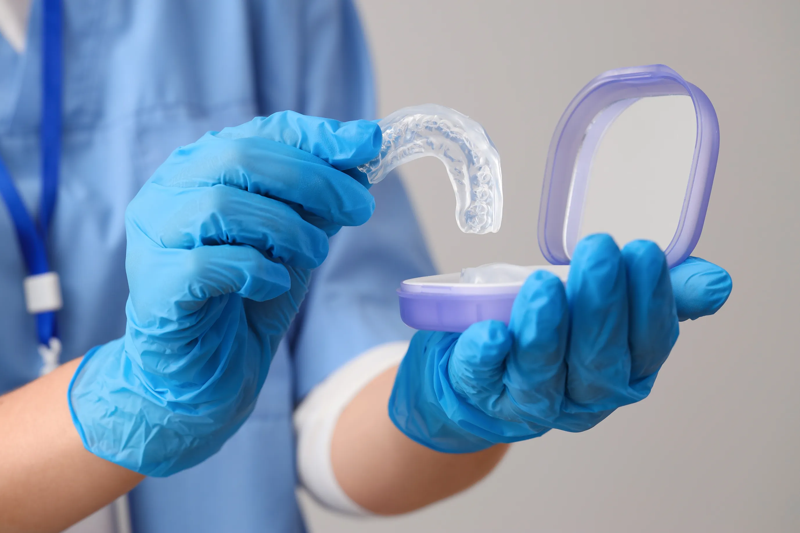 A custom-fit dental mouth guard