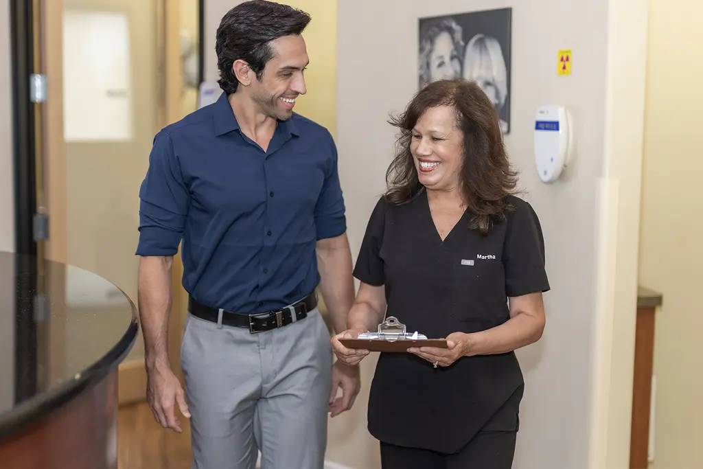 A bright, natural-looking smile after dental bonding
